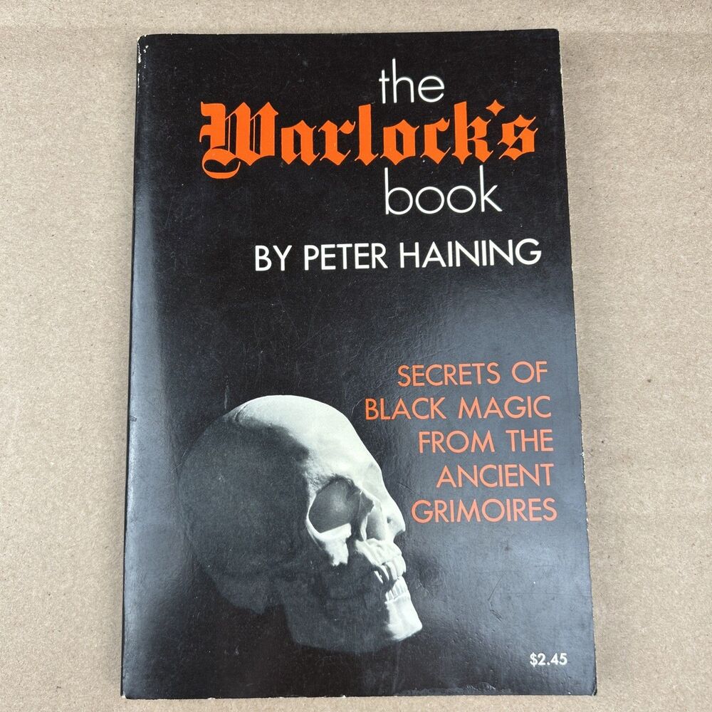 Warlock's Book Secrets of Black Magic by Peter Haining 1973 Citadel Paperback